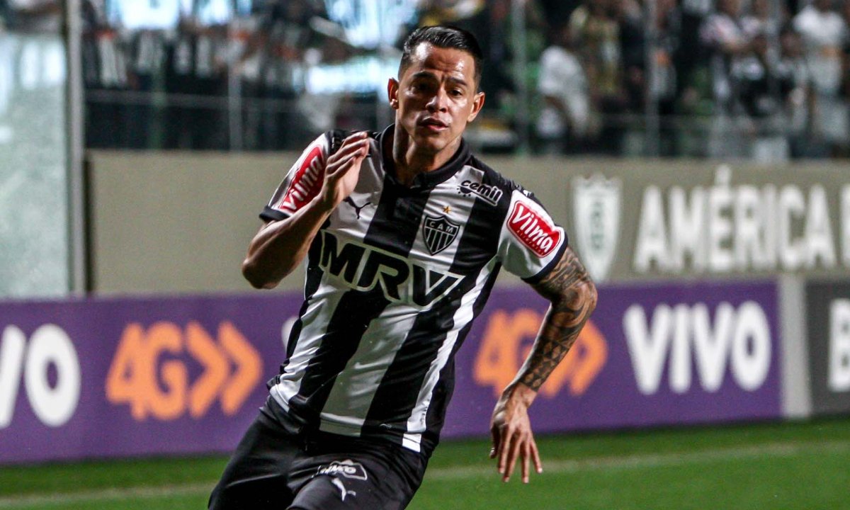 Giovanni Augusto em jogo pelo Atlético (foto: Bruno Cantini/Atlético)