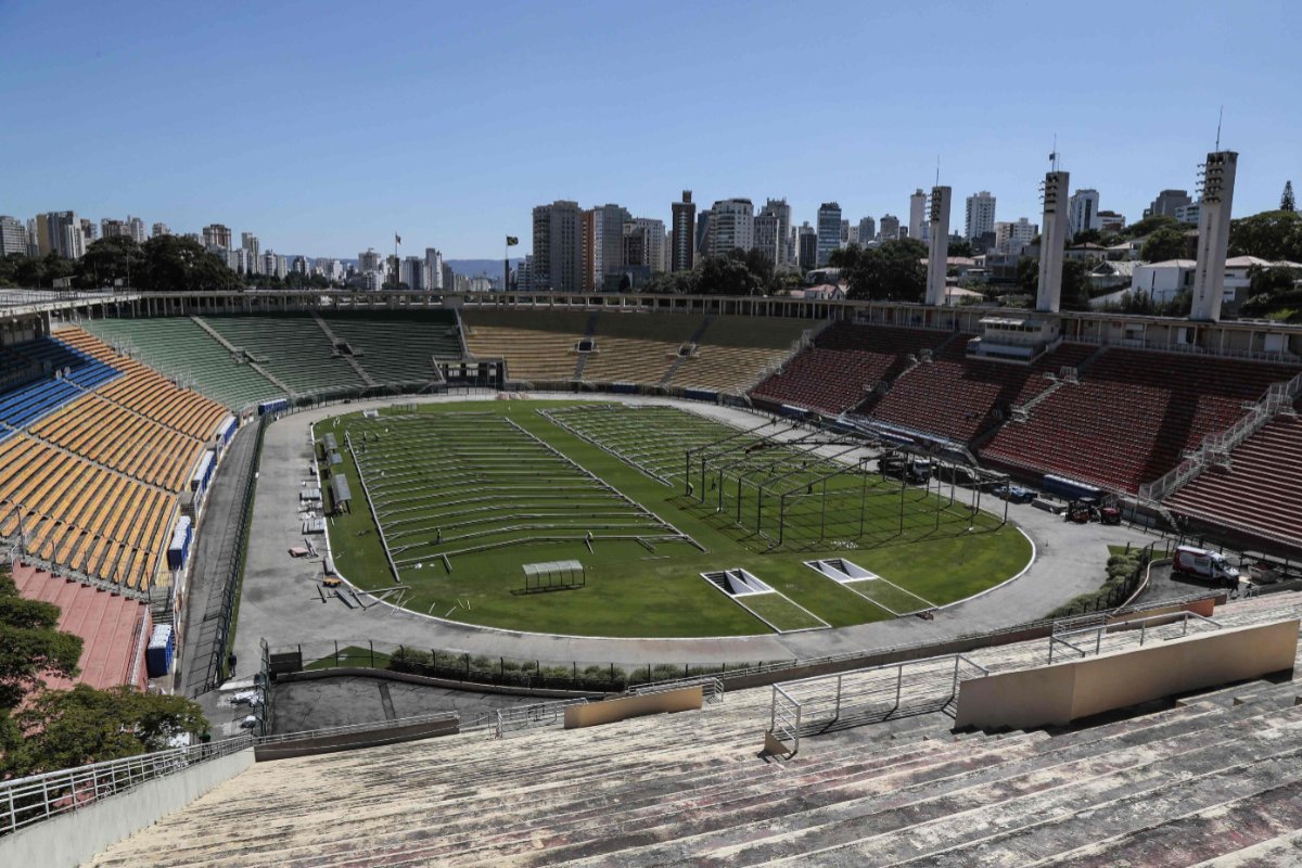 Estádio Pacaembu (foto: AFP / NELSON ALMEIDA)