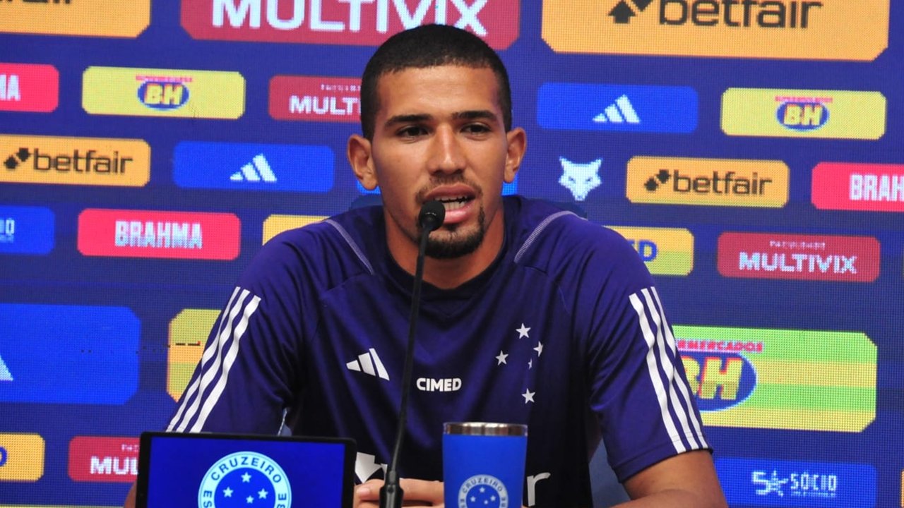 Léo Aragão, jogador do Cruzeiro (foto: Alexandre Guzanshe/EM/DA Press)