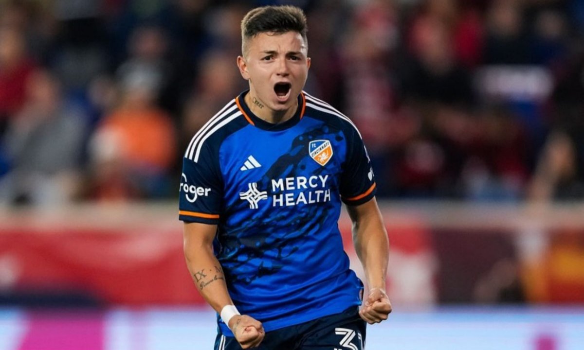 Álvaro Barreal pelo Cincinnati, dos EUA (foto: Divulgação/Cincinnati)