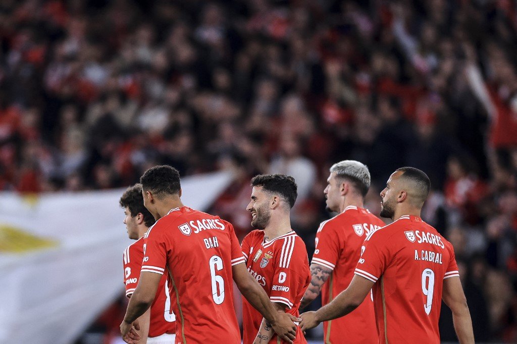 Time do Benfica (foto: Patricia de Melo Moreira/AFP)