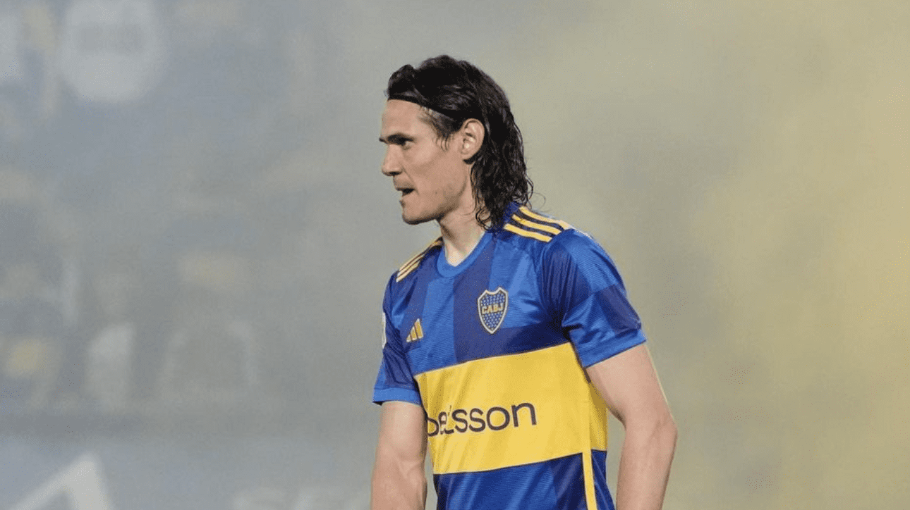Atacante Edinson Cavani com camisa do Boca Juniors (foto: Reprodução Instagram)