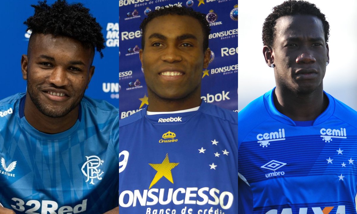 José Cifuentes, Guerrón e Caicedo (foto: Montagens de fotos)