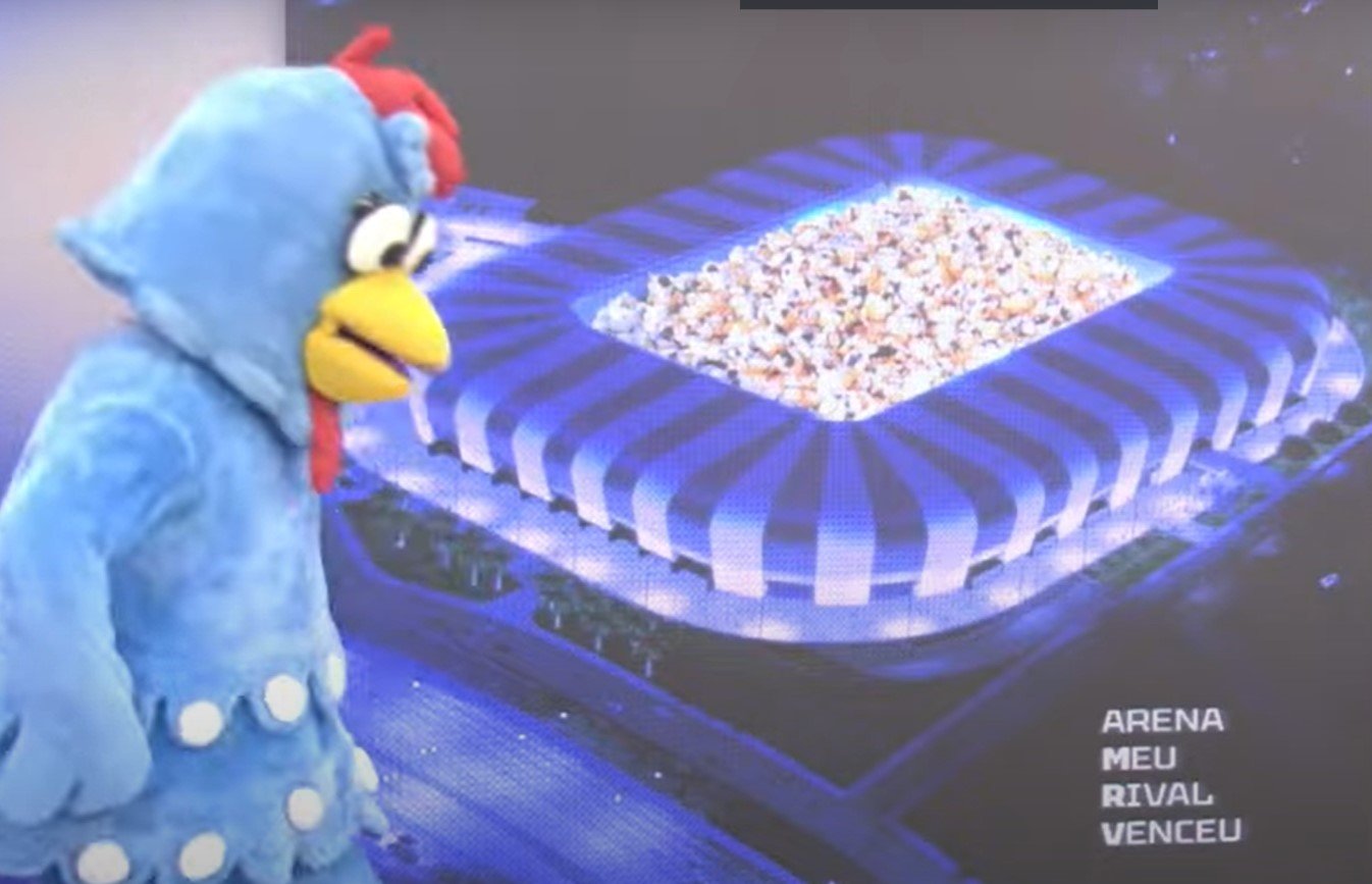 Galinha Pintadinha no Alterosa Esporte (foto: Reprodução/Alterosa Esporte)