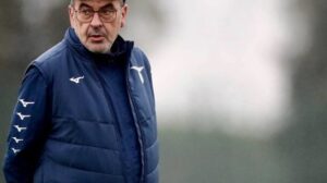 Técnico Maurizio Sarri durante treinamento da Lazio  - Crédito: 