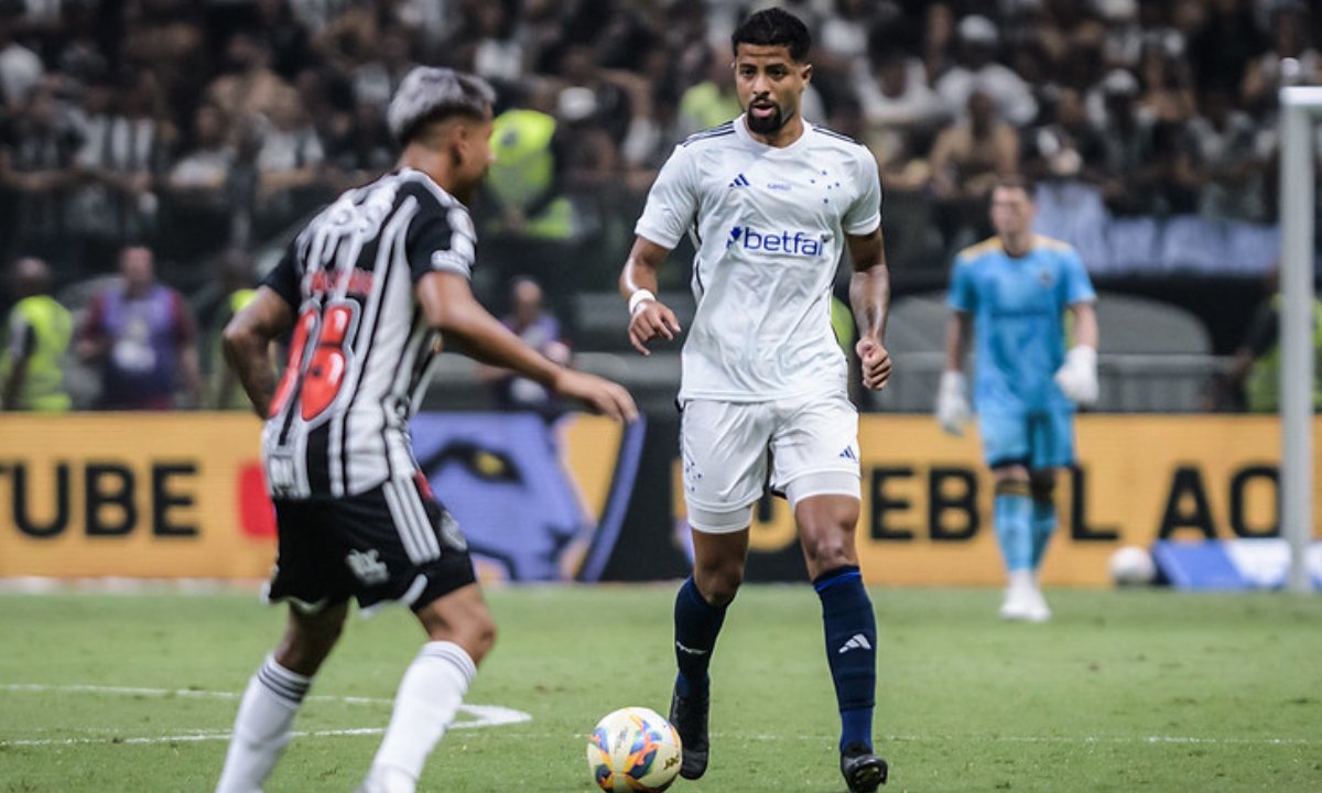 João Marcelo em jogo contra o Atlético (foto: Gustavo Aleixo/Cruzeiro)