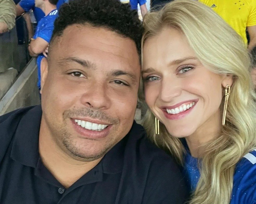 Ronaldo e Celina Locks, sua esposa (foto: Redes socias/Reprodução)