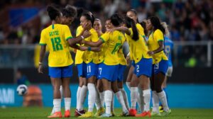 Jogadoras da Seleção Feminina de Vôlei (foto: Thaís Magalhães/CBF)