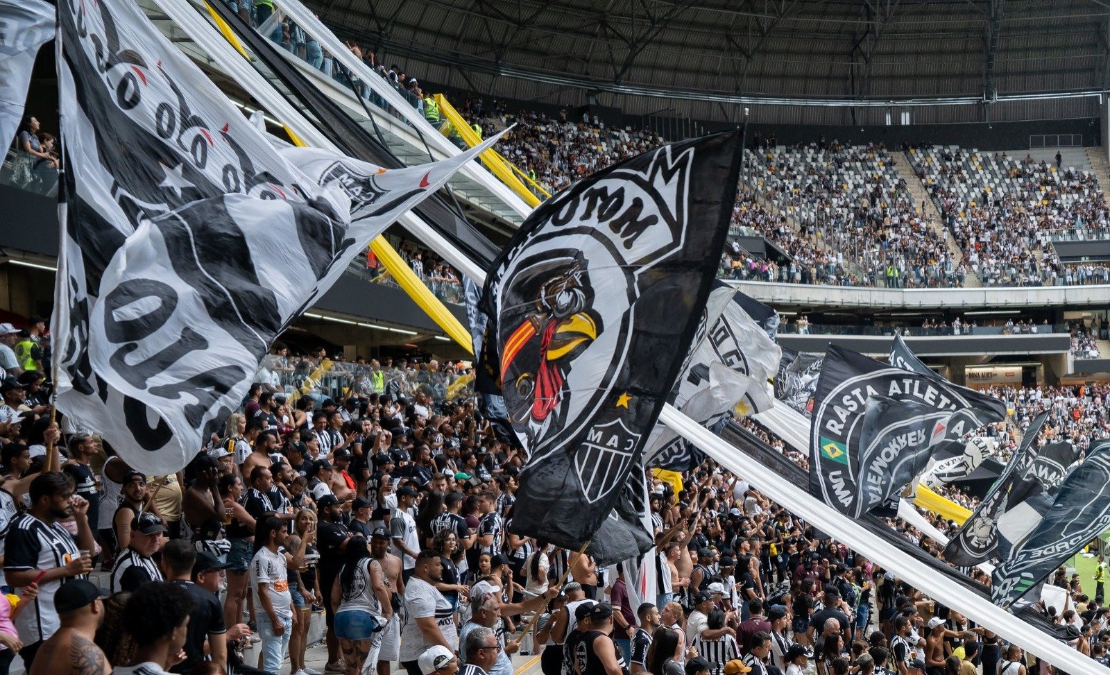 Torcida do Atlético na Arena MRV (foto: Daniela Veiga/Atlético)