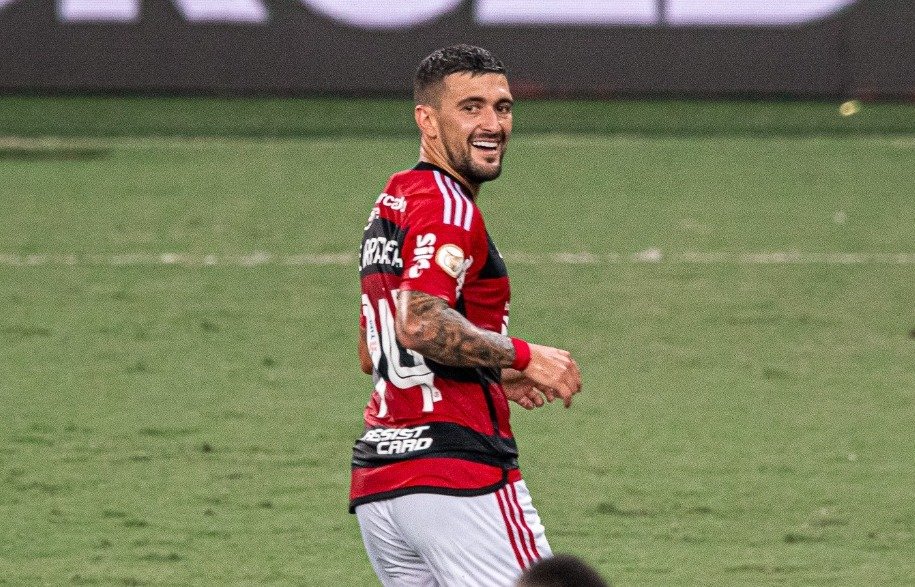Arrascaeta é um dos destaques do Flamengo nos últimos anos (foto: Paula Reis/Flamengo)