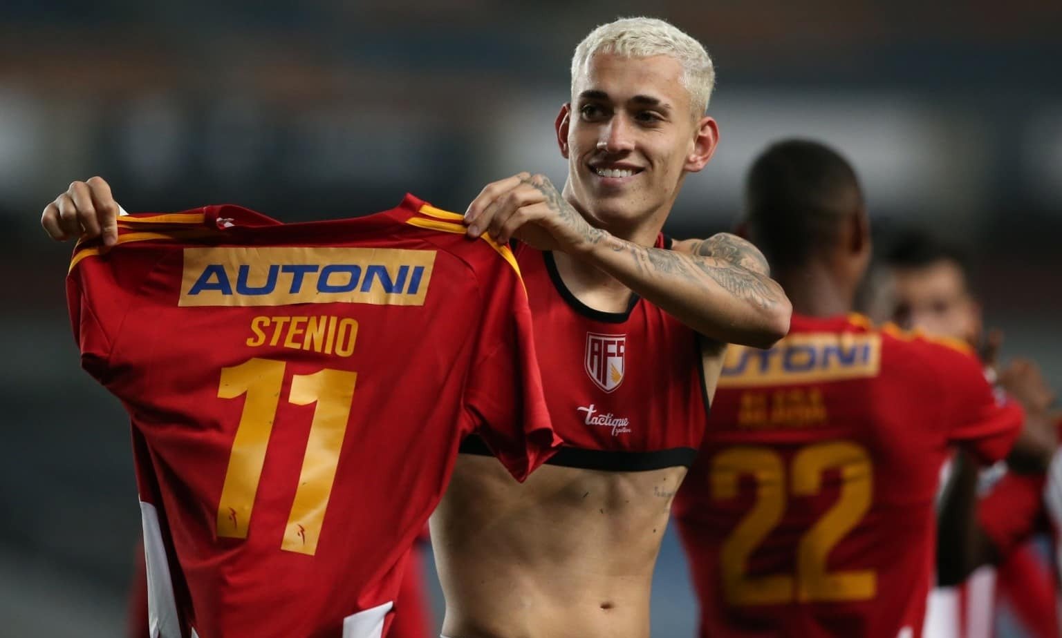 Stênio fez o primeiro gol pelo AVS (foto: AFS Vila das Aves)