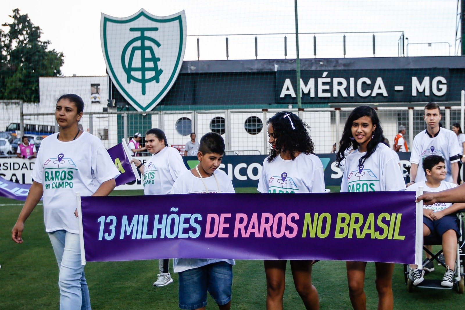 Campanha 'Raros em Campo' de 2023 (foto: Cris Mattos/FMF)