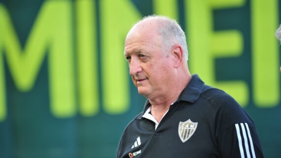 Luiz Felipe Scolari, técnico do Atlético (foto: Alexandre Guzanshe/EM/D.A Press)