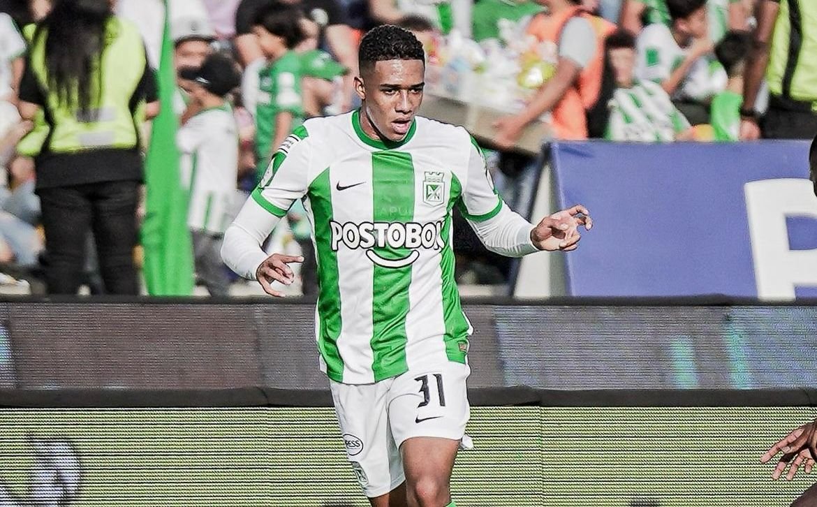 Brahian Palacios, atacante do Atlético Nacional que está na mira do Atlético (foto: Reprodução/Instagram/Brahian Palacios)