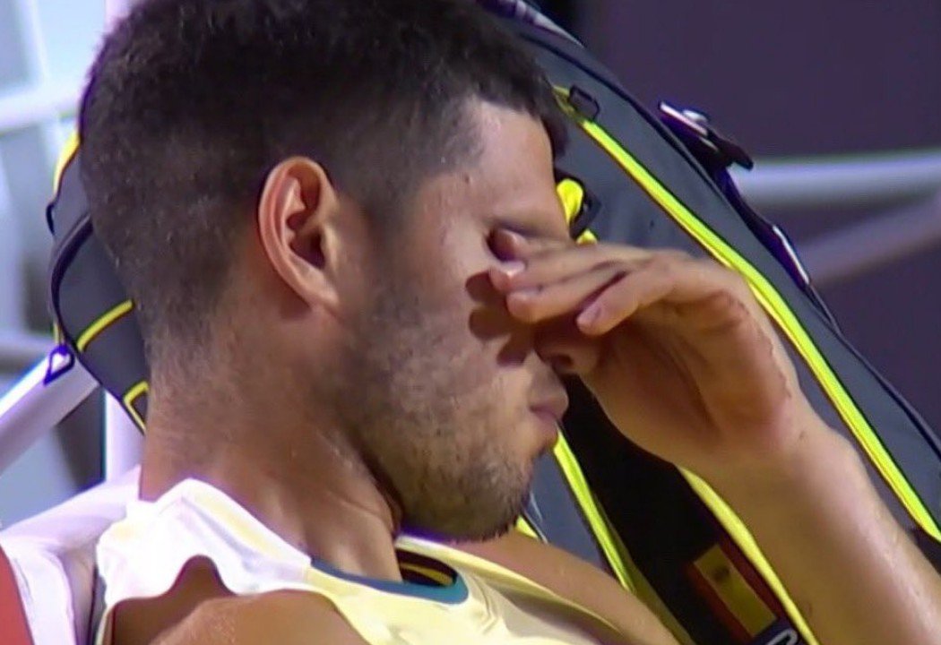 Alcaraz chora (foto: Reprodução de vídeo)