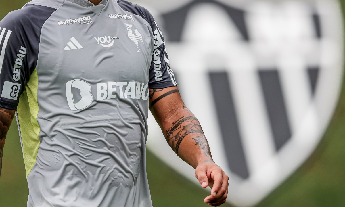 Nova camisa de treino do Atlético (foto: Pedro Souza / Atlético)