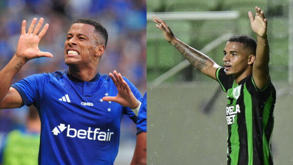 Cruzeiro e América se enfrentam nesta quinta-feira (15/2) (foto: Alexandre Guzanshe/EM/D.A. Press e Mourão Panda/América)