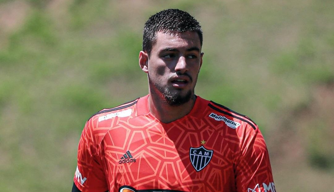 Goleiro Diego Fernandes em treino pelo Atlético na Cidade do Galo (foto: Pedro Souza/Atlético)