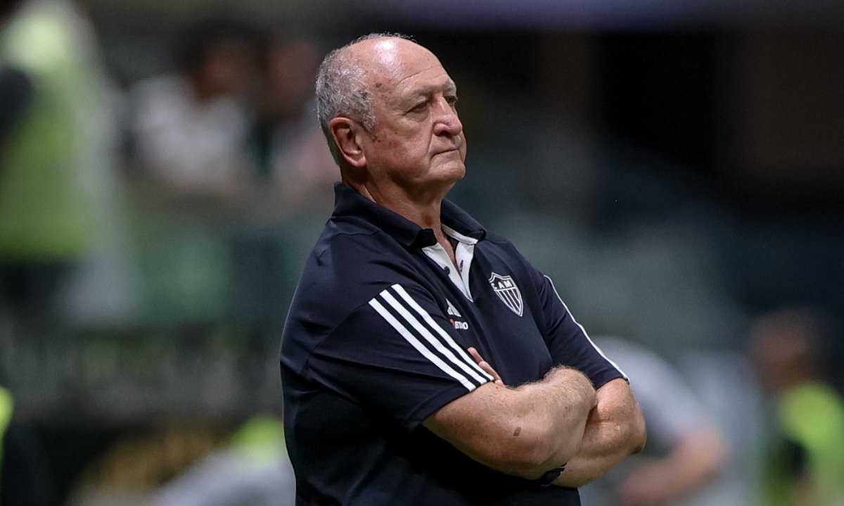Felipão em Atlético x Tombense na Arena MRV (foto: Pedro Souza/Atlético)