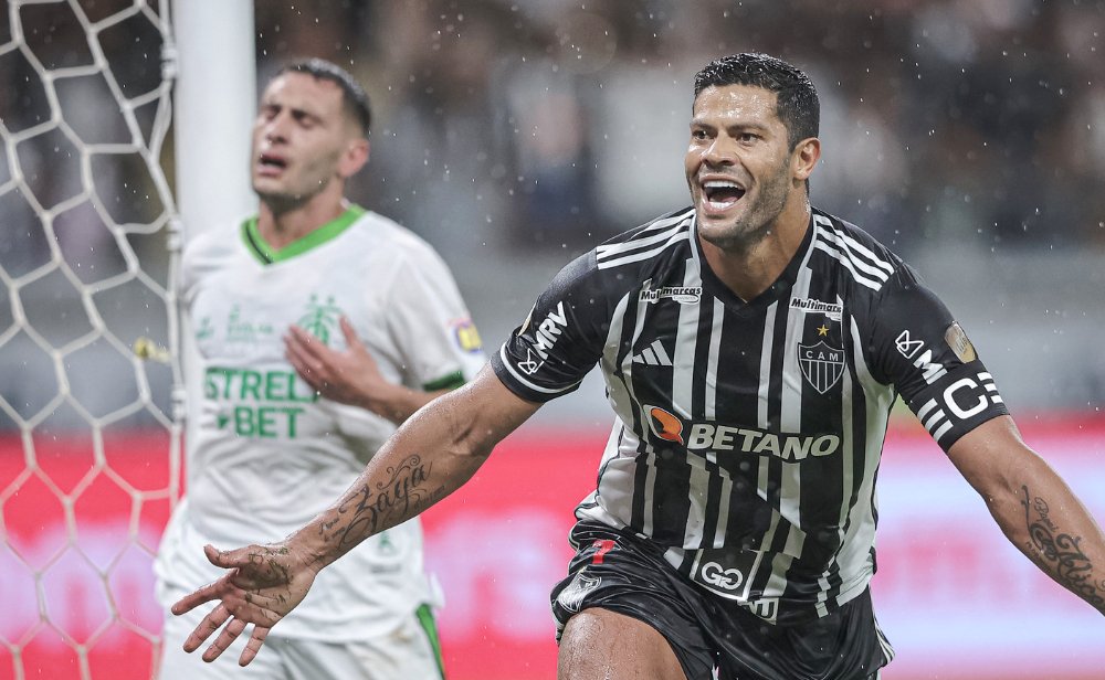 Em 2023, contra o América, Hulk marcou o gol que selou o tetracampeonato do Atlético no Mineiro (foto: Pedro Souza/Atlético)
