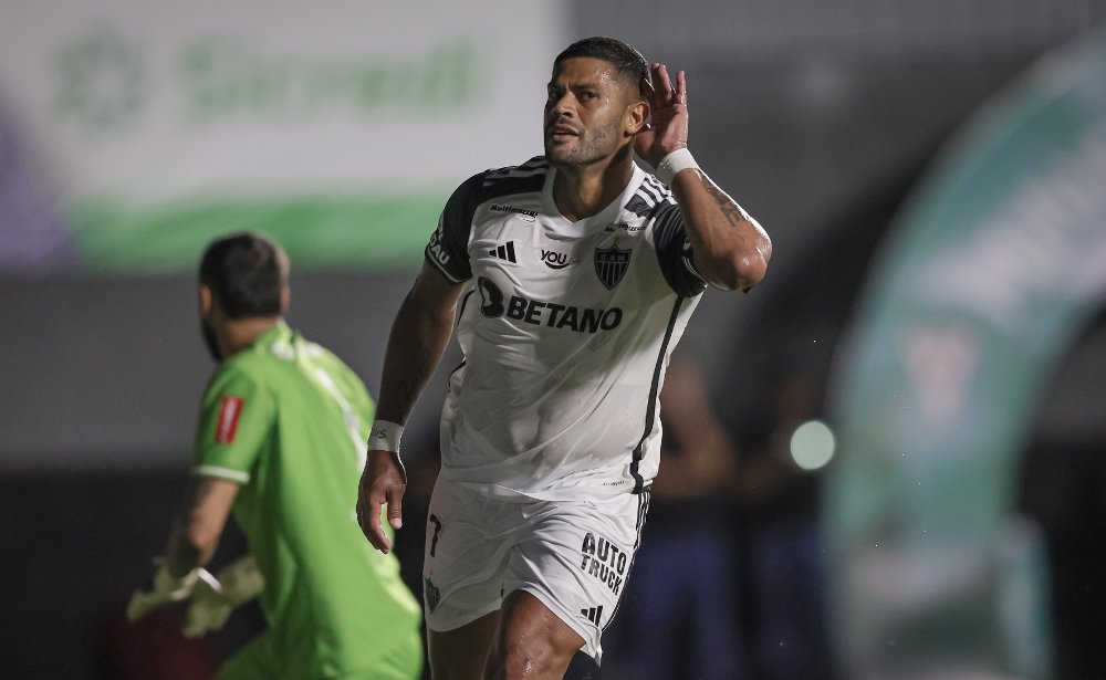 Hulk marcou gol da vitória do Atlético diante do Athletic, na Arena Sicredi, pela quarta rodada do Mineiro (foto: Pedro Souza/Atlético)