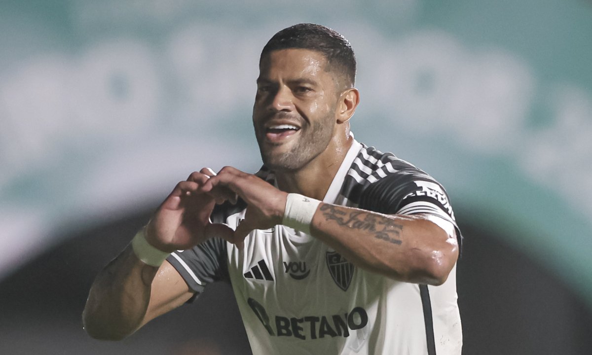 Hulk comemora gol pelo Atlético contra o Athletic no Mineiro de 2024 (foto: Pedro Souza/Atlético)
