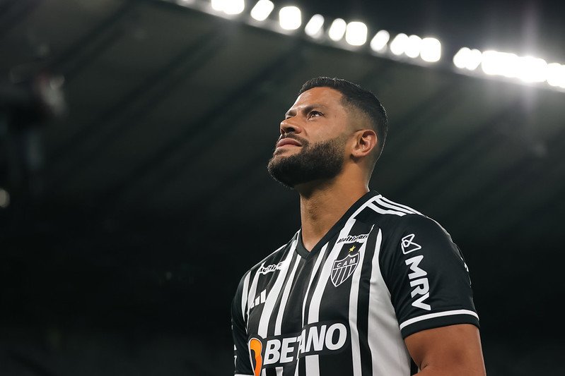 Hulk, do Atlético, de perfil (foto: Pedro Souza/Atlético)