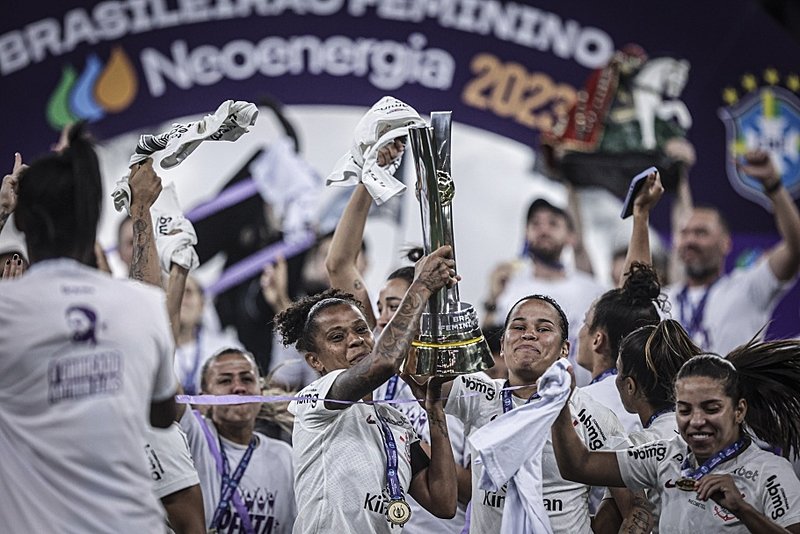 Corinthians conquistou o Brasileiro Feminino de 2023 (foto: Cris Mattos/CBF)