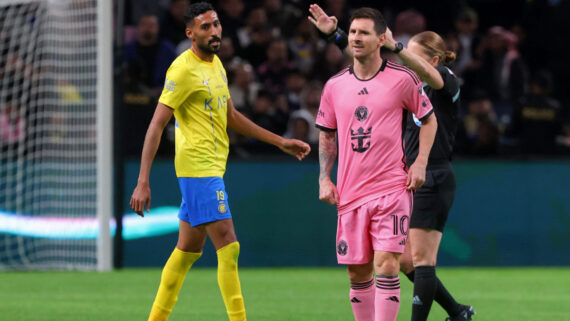 Amistoso entre Al-Nassr e Inter Miami (foto: AFP)