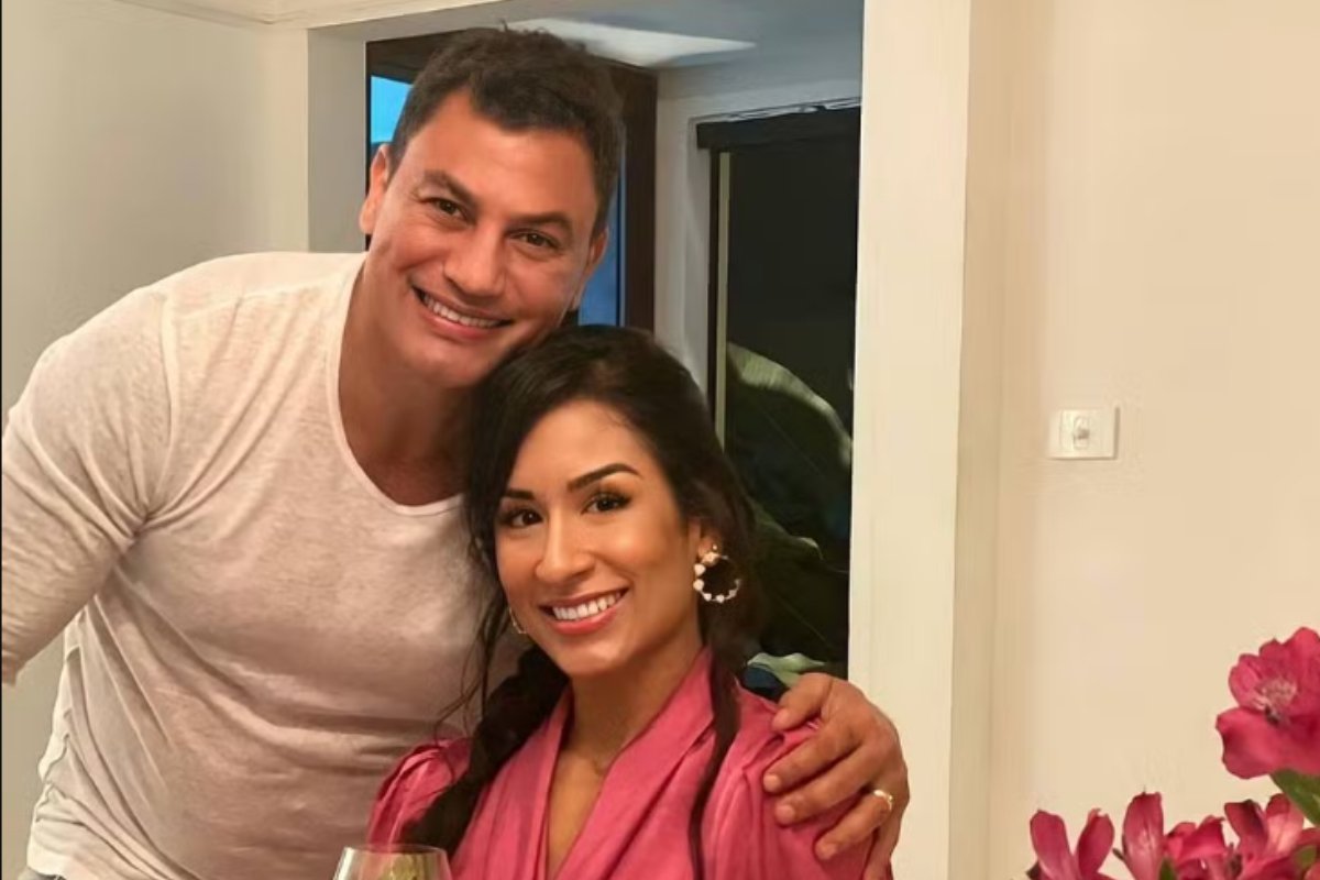 Popó Freitas e Emilene Juarez (foto: Reprodução)