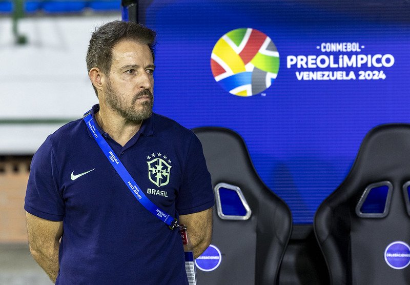 Técnico Ramon Menezes, da Seleção Brasileira sub-23, durante o Pré-Olímpico (foto: Joilson Marconne/CBF)