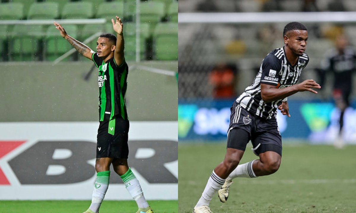 Renato Marques e Alisson (foto: Mourão Panda/América---Pedro Souza/Atlético)