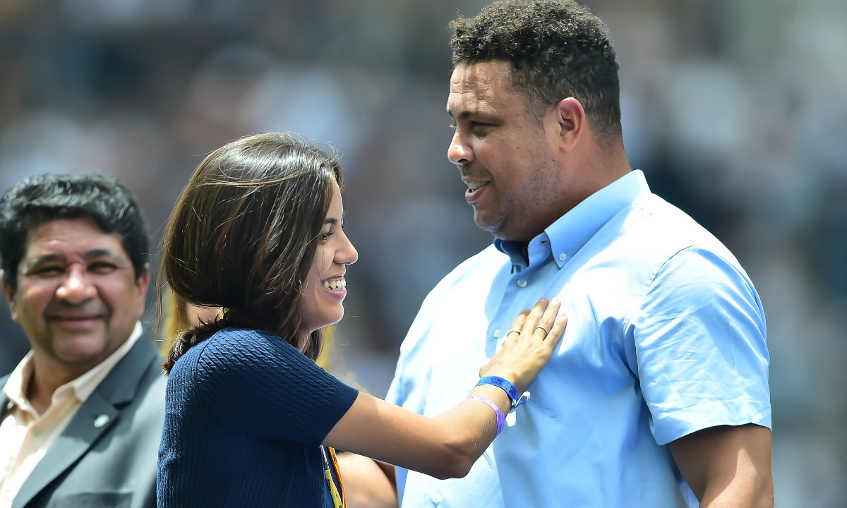 Cruzeiro: Ronaldo e Kim Saito na final da Supercopa Feminina (foto: Mauro Horita/Cruzeiro)