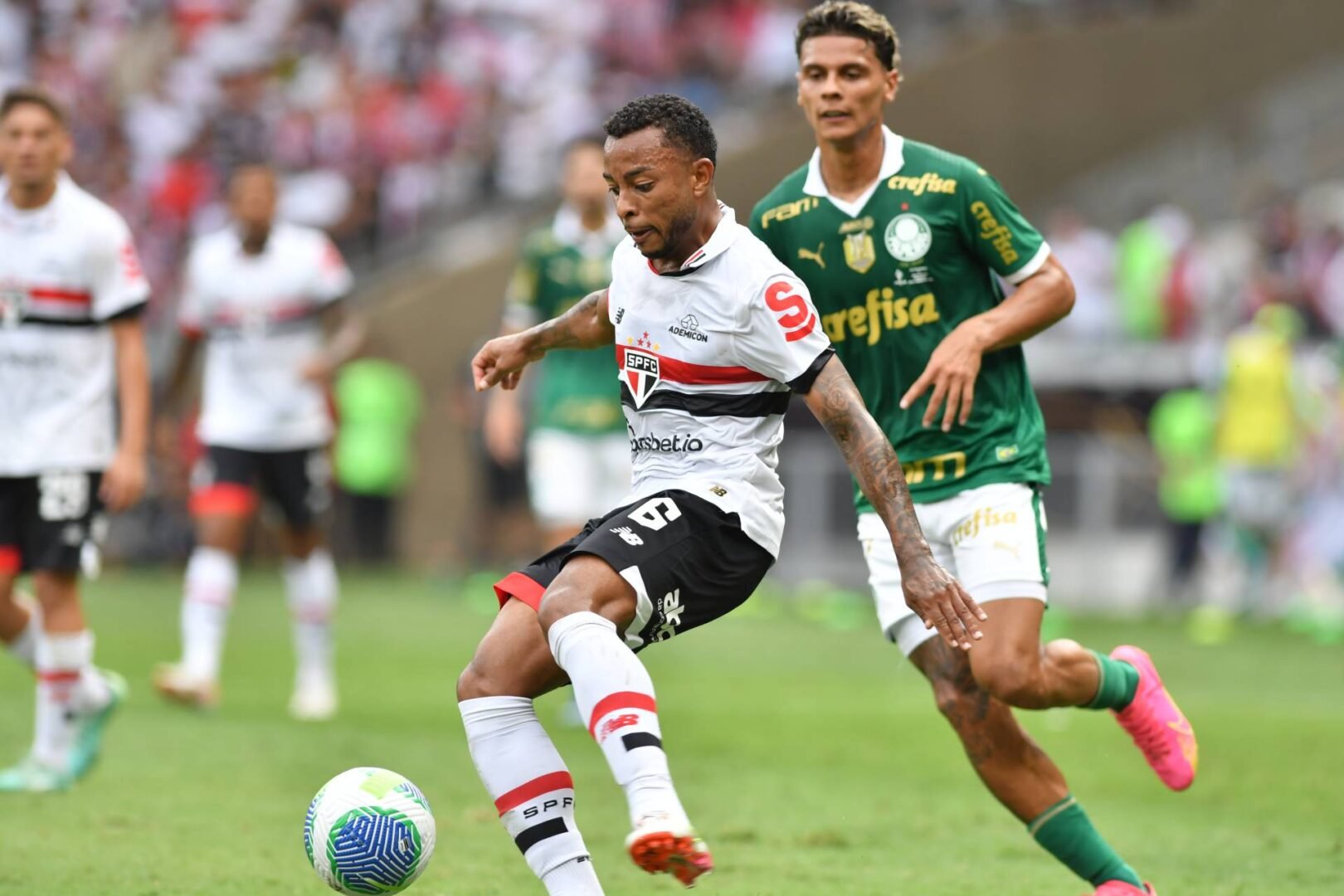Palmeiras x São Paulo pela Supercopa (foto: Alexandre Guzanshe/EM/D.A Press)