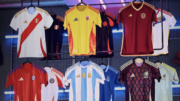 novos uniformes de Argentina, Chile, Colômbia, México, Peru e Venezuela para Copa América 2024 (foto: Divulgação Adidas)