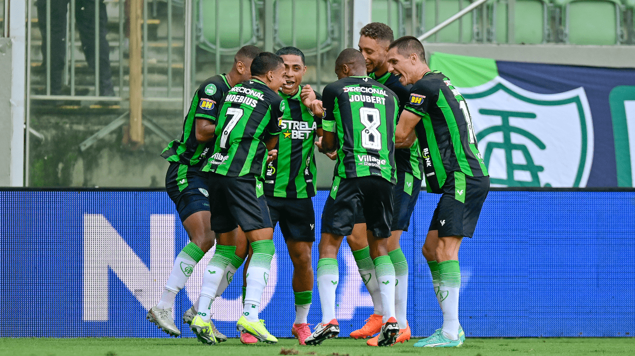 Jogadores do América (foto: Mourão Panda/América)
