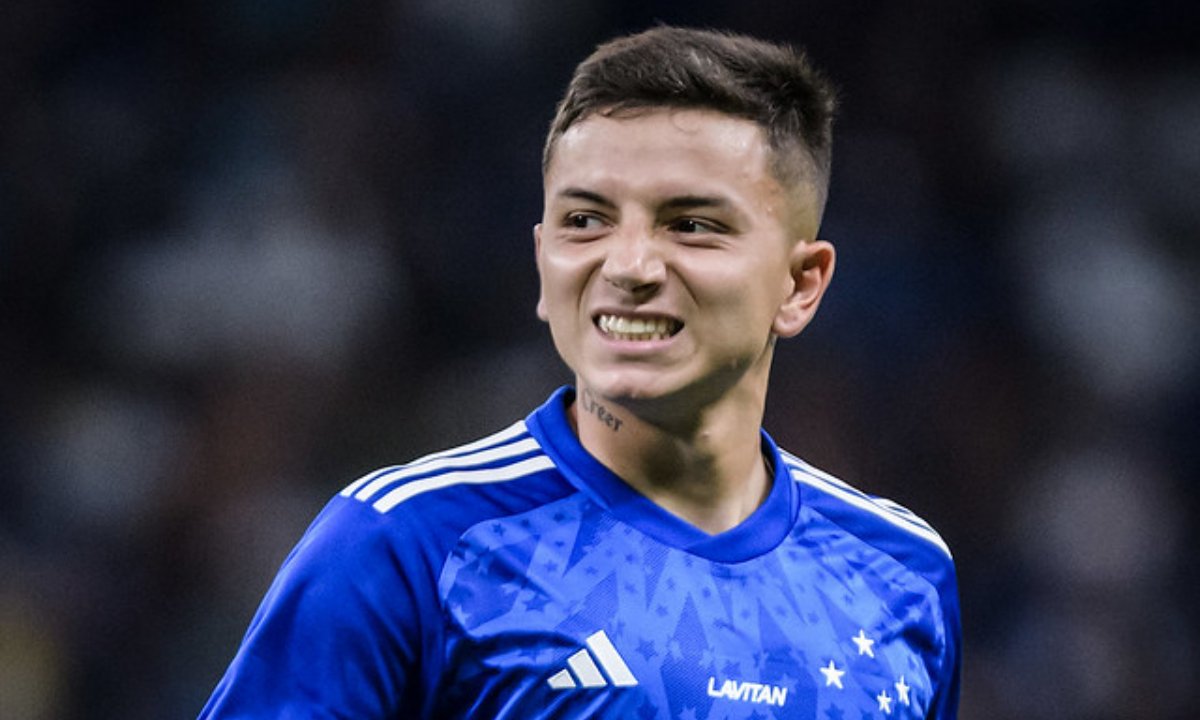 Barreal em estreia pelo Cruzeiro (foto: Gustavo Aleixo/Cruzeiro)