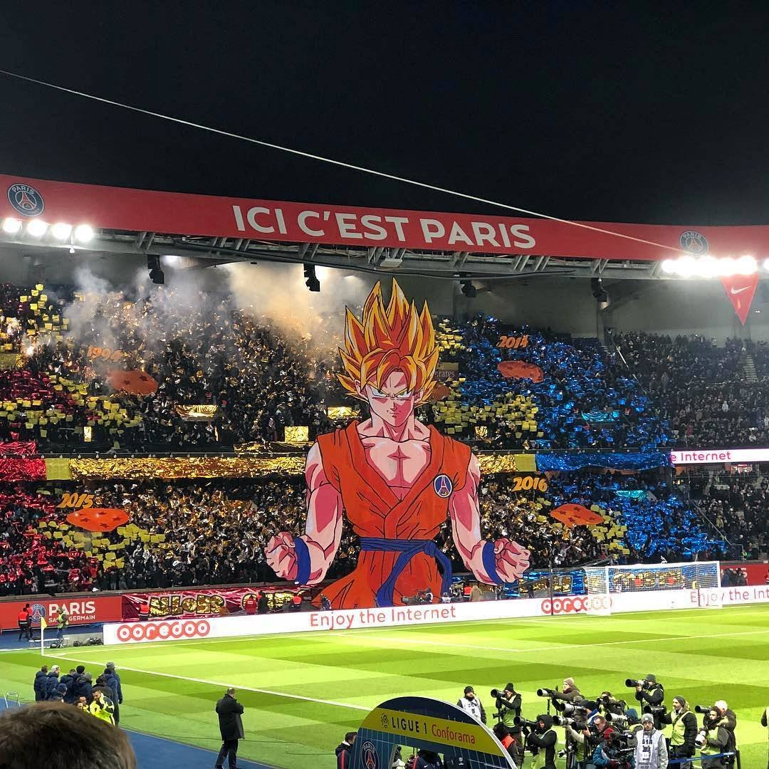 Mosaico de Goku (foto: Reprodução/PSG)