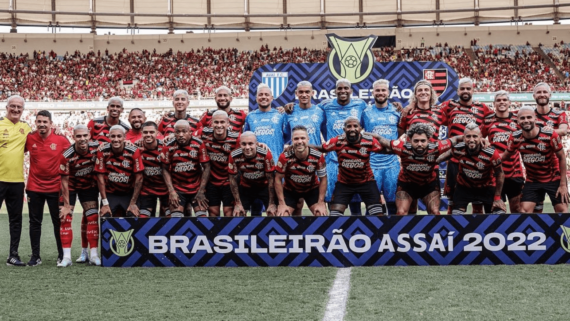 Elenco do Flamengo no Campeonato Brasileiro de 2022 (foto: Reprodução/Instagram)