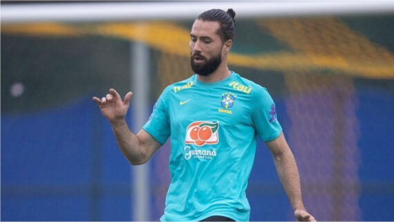 Felipe em treinamento da Seleção Brasileira (foto: Reprodução Instagram de Felipe)