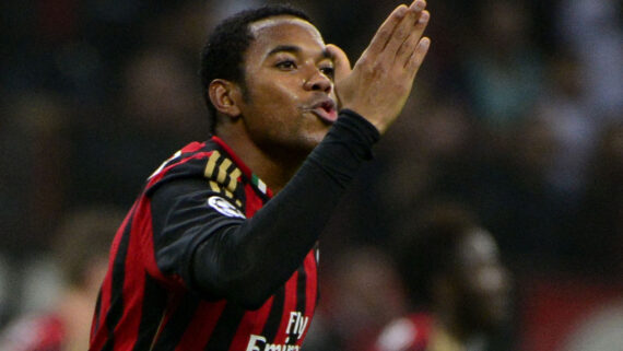 Robinho pelo Milan (foto: OLIVIER MORIN / AFP)