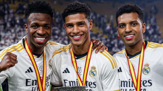 Vinicius Junior, Vinicius Tobias and Rodrygo for Real Madrid (Photo: Instagram Reproduction by Vinicius Tobias)