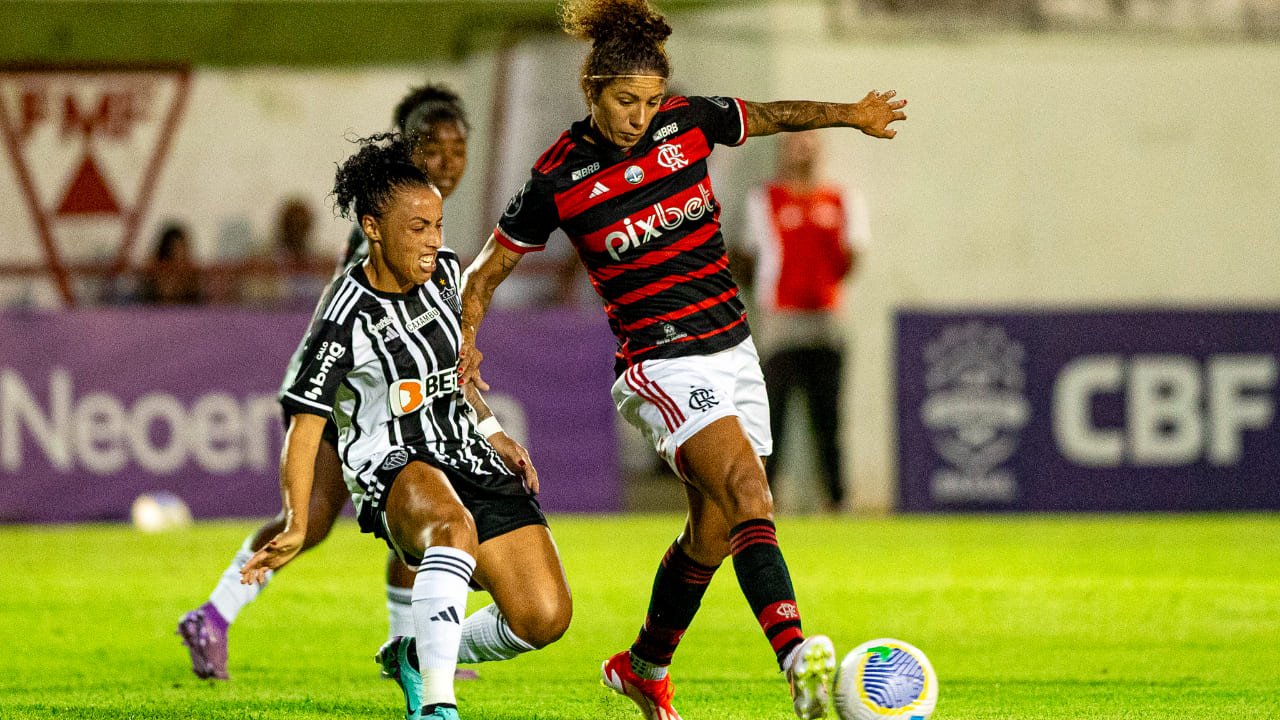 Cristiane pelo Flamengo contra o Atlético (foto: Ale Torres / Staff Images Woman / CBF)