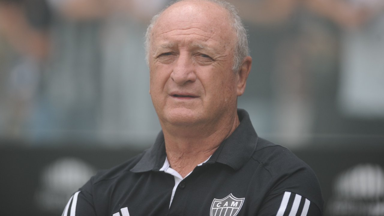 Felipão durante Atlético x Ipatinga (foto: Alexandre Guzanshe/EM/DA.Press)