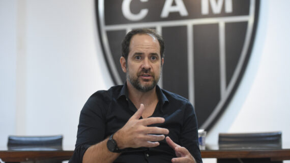 Bruno Muzzi, CEO da SAF do Atlético, em entrevista exclusiva ao No Ataque (foto: Gladyston Rodrigues/EM/D.A Press)