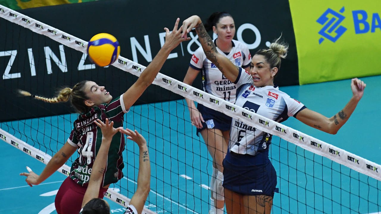 Minas e Fluminense no jogo dois das quartas (foto: MAILSON SANTANA/FLUMINENSE FC)