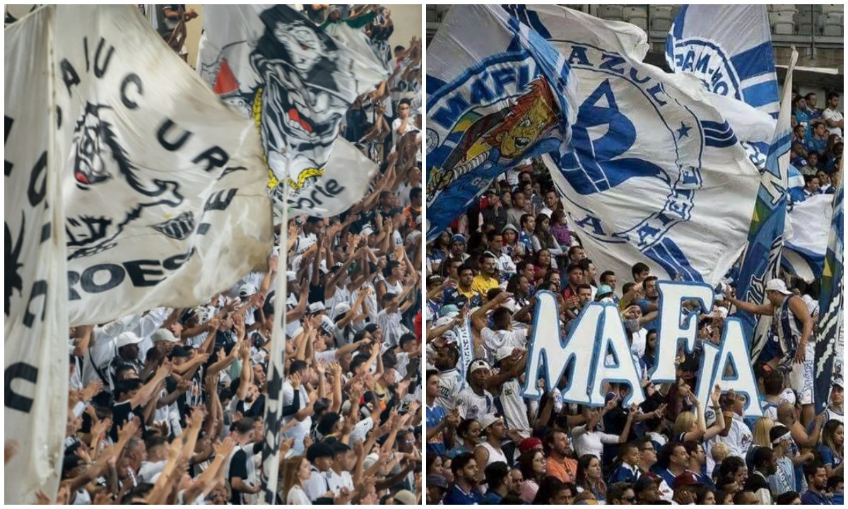 Galoucura e Máfia Azul entraram em conflito (foto: Montagem de fotos)