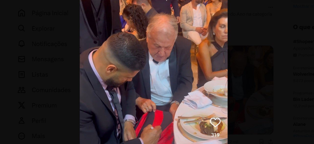 Hulk e Zico (foto: Reprodução/Redes Sociais)