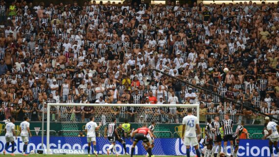 Atlético e Cruzeiro na Arena MRV (foto: Leandro Couri/EM/D.A Press.)