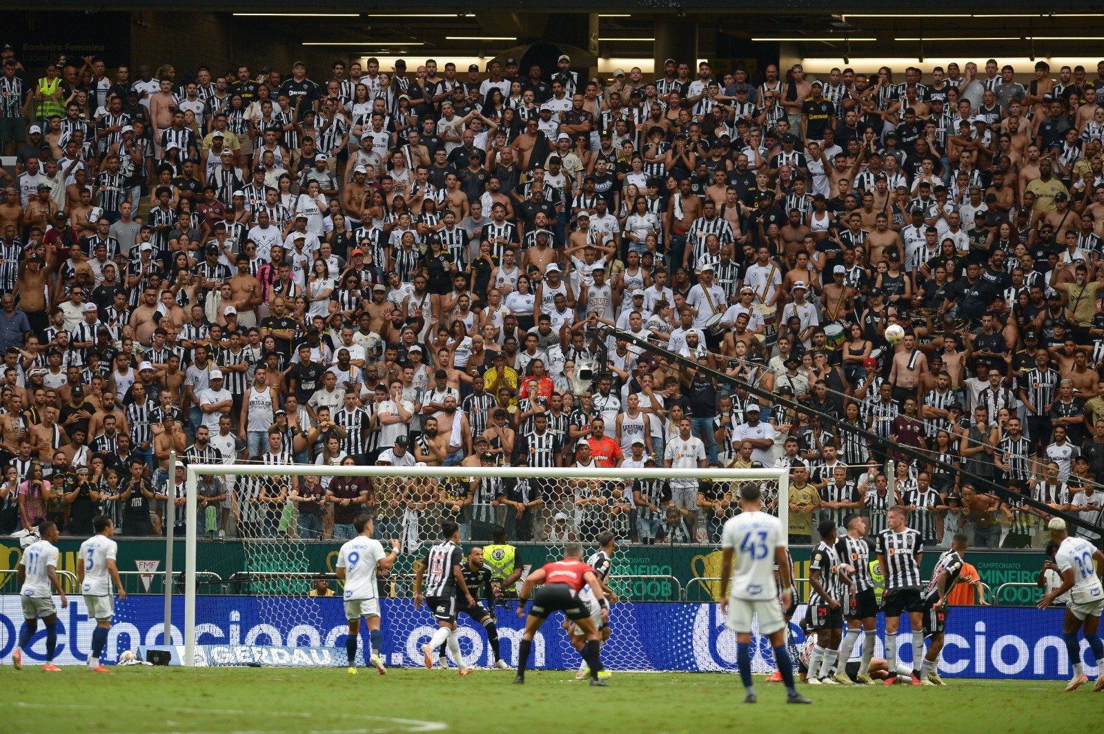 Atlético e Cruzeiro na Arena MRV (foto: Leandro Couri/EM/D.A Press.)
